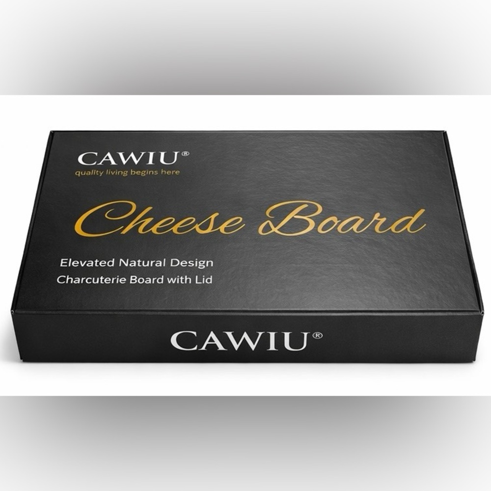 CAWIU Bamboo Charcuterie Board